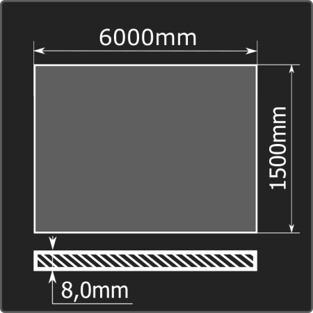 Лист горячекатаный 8,0*1500*6000 ст.3сп ММК ГОСТ 14637-89