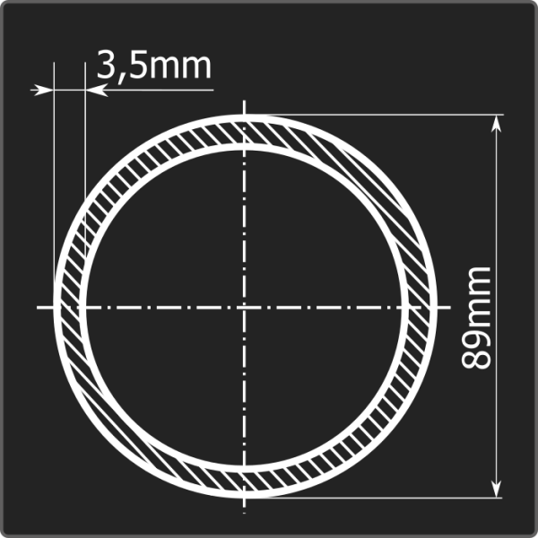 Труба электросварная 89*3,5 ст.3пс 12м ГОСТ 10705-80