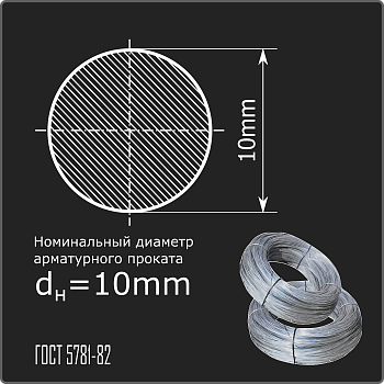 Арматура 10,0 А-I (А240) ГОСТ 5781-82 (бухты)