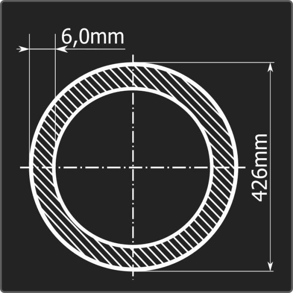 Труба электросварная 426*6,0 ст.20 11,5-11,7м ГОСТ 10705-80