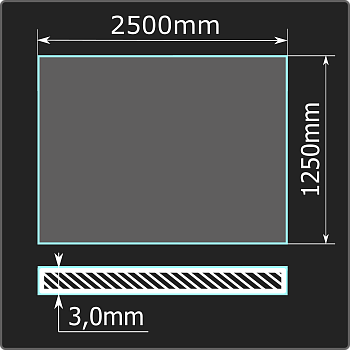 Лист холоднокатаный 3,0*1250*2500 ст.08пс Феррум ГОСТ 16523-97