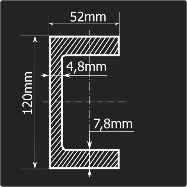 Швеллер 12П ст.3сп 12м ГОСТ 535-2005/ГОСТ 8240-97